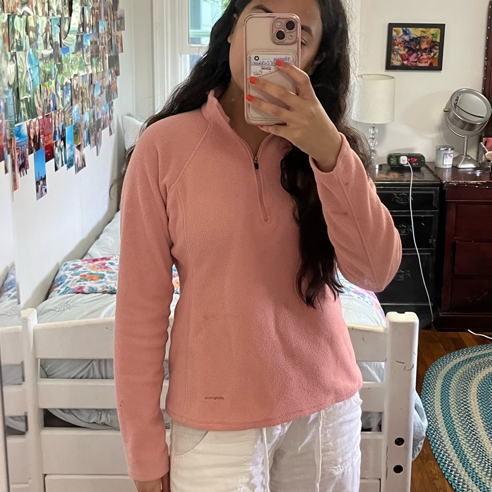 Pink Patagonia Quarter Zip
